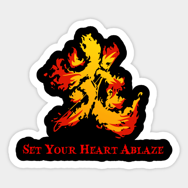 Set Your Heart Ablaze Sticker by Tarek007